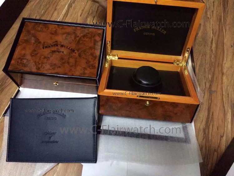 Copy Franck Muller Brown Polished Wooden Watch Box